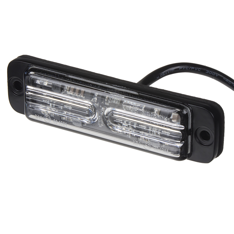 LINEAR LED 6x5W LED, 12-24V, červený, ECE R10