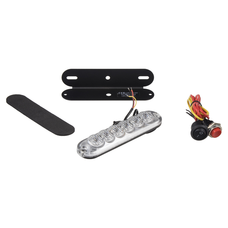 x PREDATOR 6x3W LED, 12-24V, modrý, ECE R10