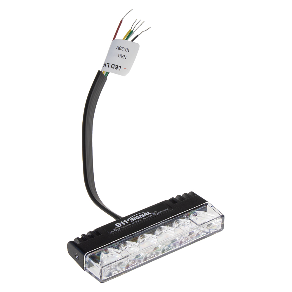 PROFI SLIM výstražné LED svetlo vonkajšie, do mriežky, červené, 12-24V, ECE R65