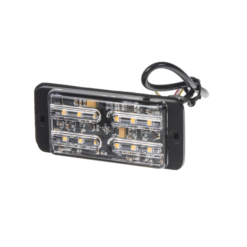 LINEAR LED dual 12x5W LED, 12-24V, oranžový, ECE R65