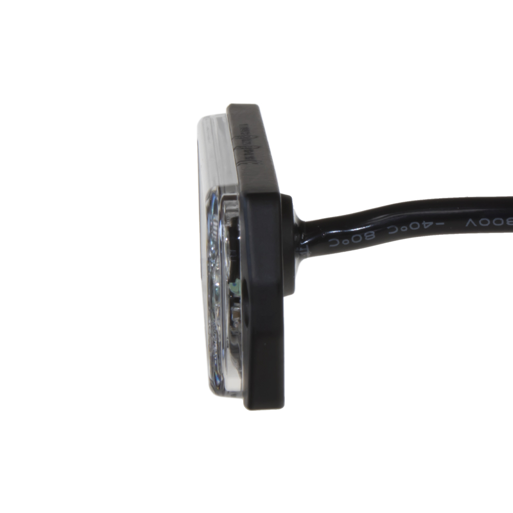 SLIM výstražné LED svetlo vonkajšie, modré, 12-24V, ECE R65