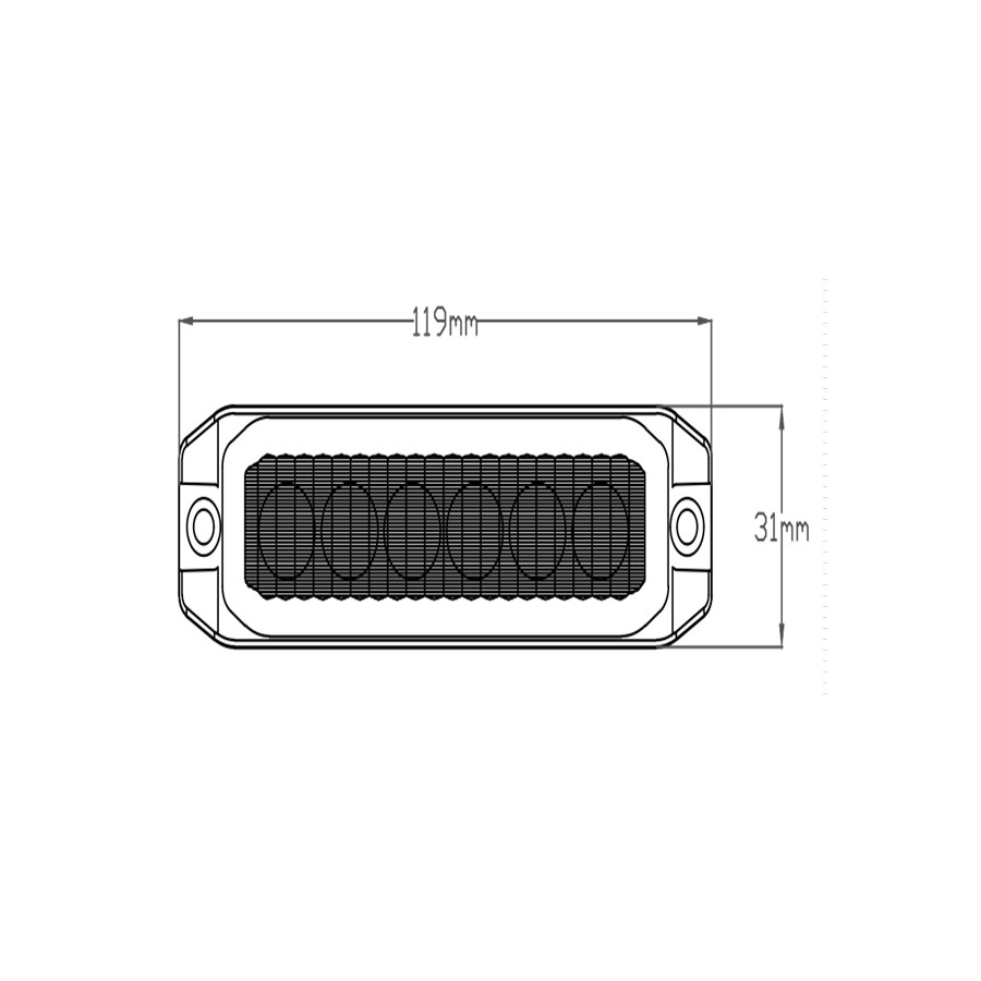 LED výstražné svietidlo TL 6xLED 1224V L1893