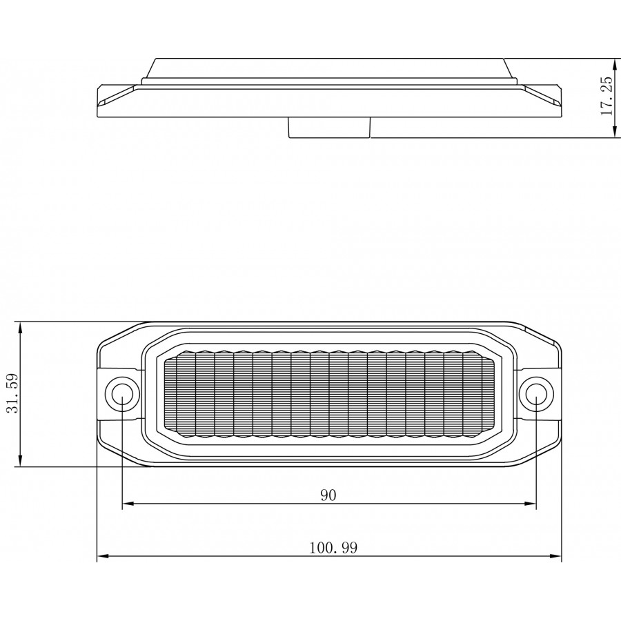 LED výstražné svietidlo TL 4xLED 1224V L1892