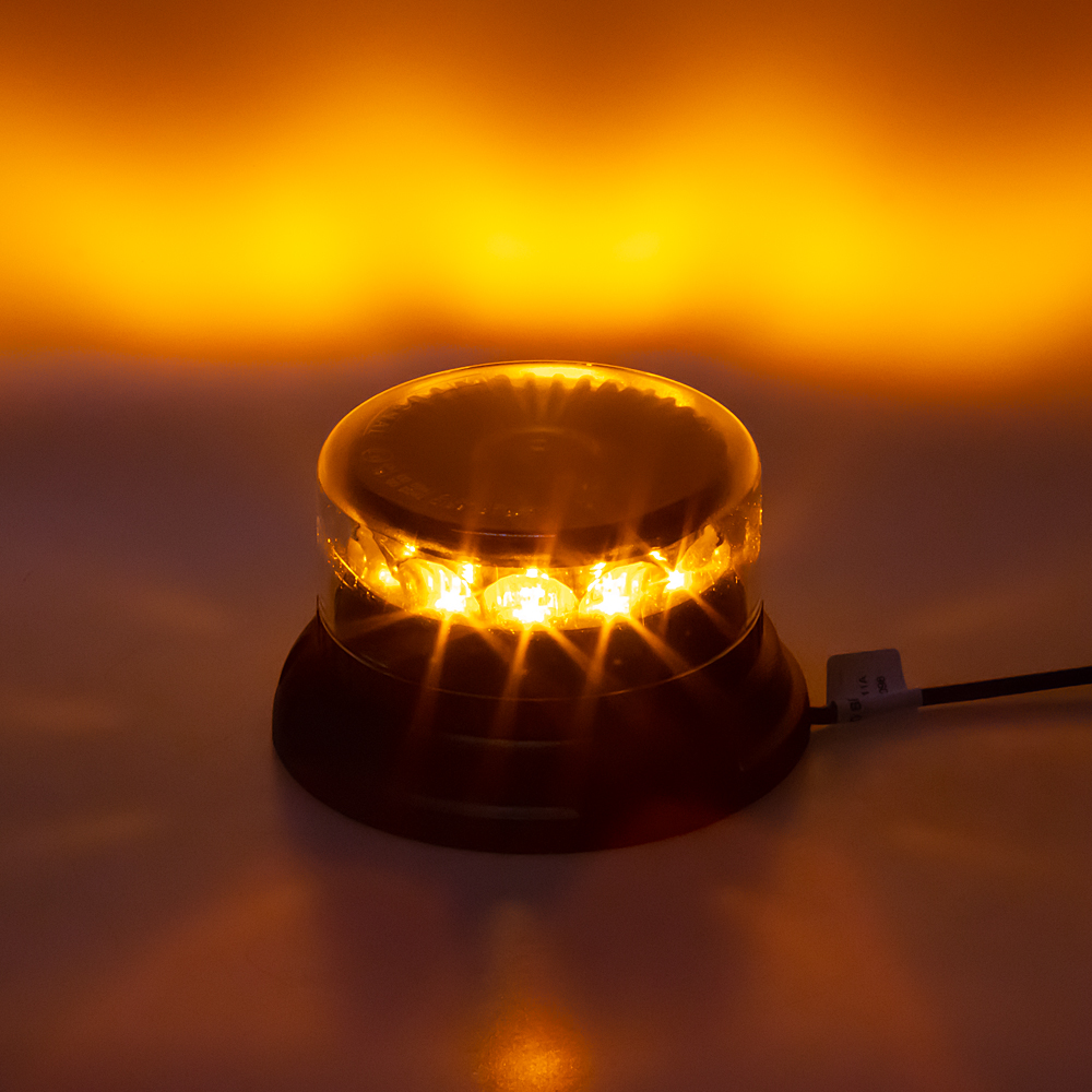 PROFI LED maják 12-24V 12x3W oranžový číry 133x76mm, ECE R10