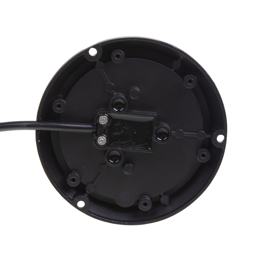 Robustný oranžový LED maják, čierny hliník, 36W, ECE R65