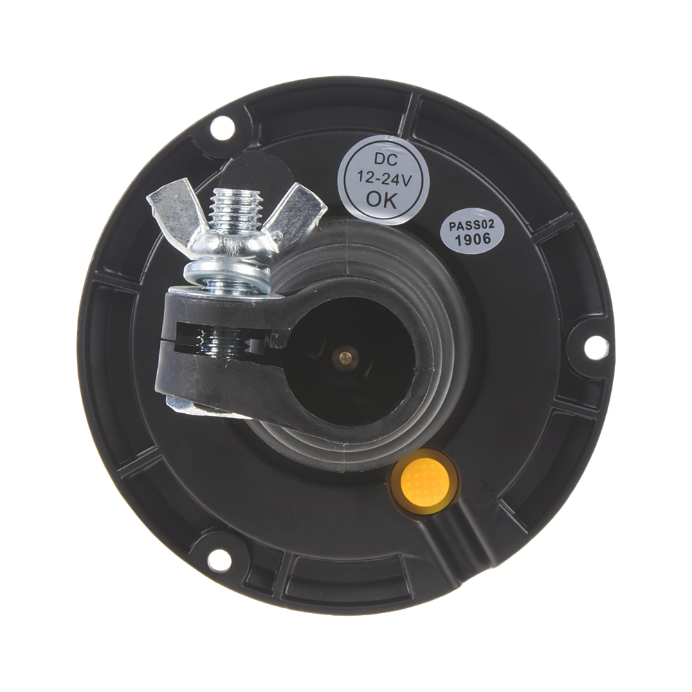 LED maják, 12-24V, 18x1W modrý na držiak, ECE R65 R10