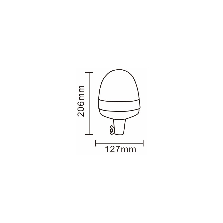 LED maják rotačný 16LED*3W R65 R10 ALR0049