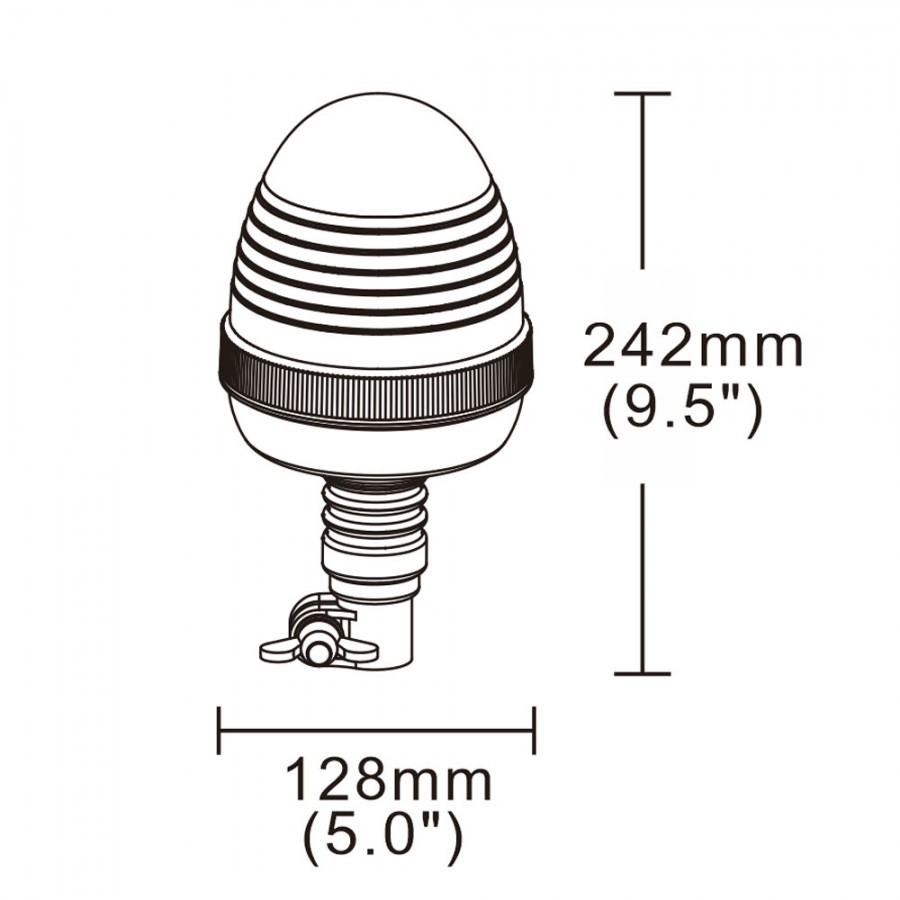 LED maják 24x LED R65 R10 flex ALR0020-4