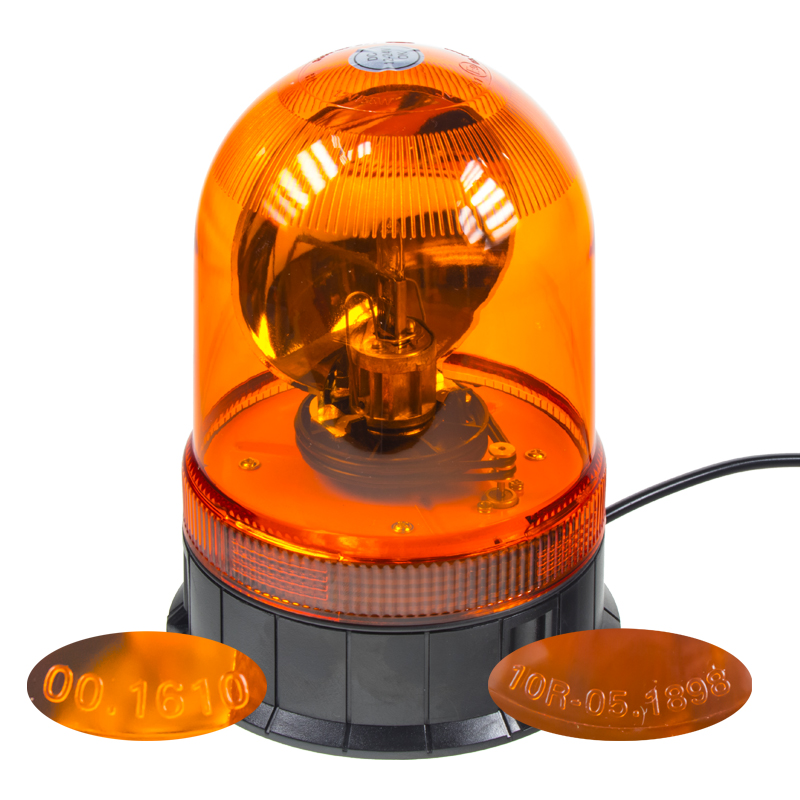 Halogén maják, 12 i 24V, oranžový fix, ECE R65