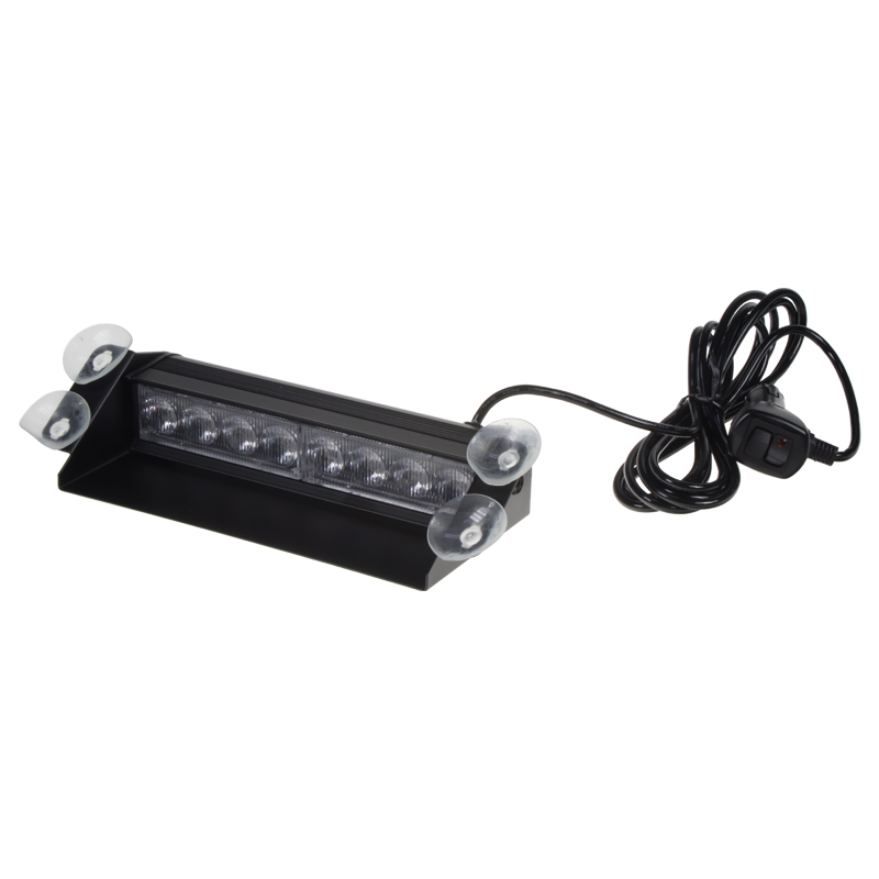 PREDATOR LED vnútorné, 8x3W, 12-24V, červeno-modré, 240mm