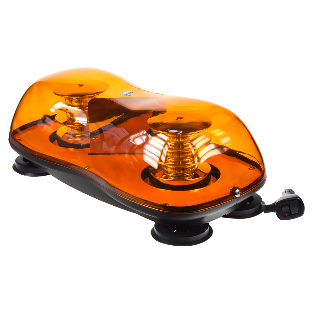 LED rampa oranžová, 36LEDx3W, magnet, 12-24V, 419mm, ECE R65 R10