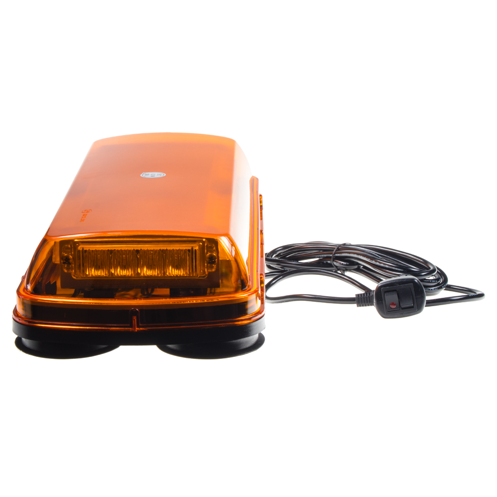 LED rampa, oranžová, magnet, 24x LED 1W, ECE R10