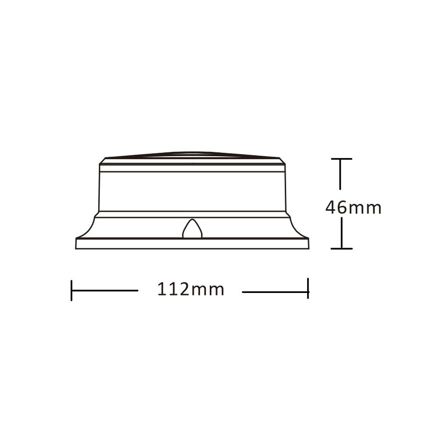 LED maják modrý PICO LED magnetické uchytenie R10 R65 ALR0056