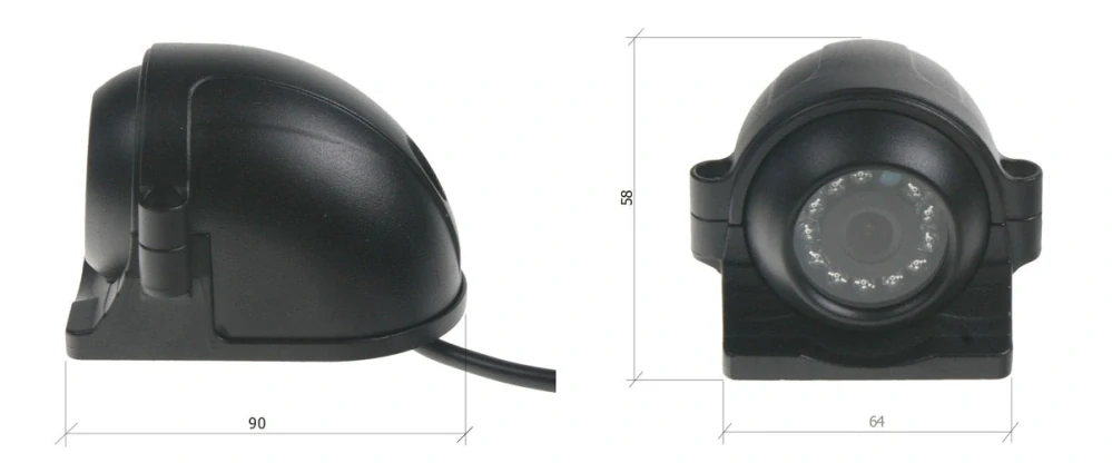 AHD 720P kamera 4PIN CCD SHARP s IR, vonkajšia v kovovom obale