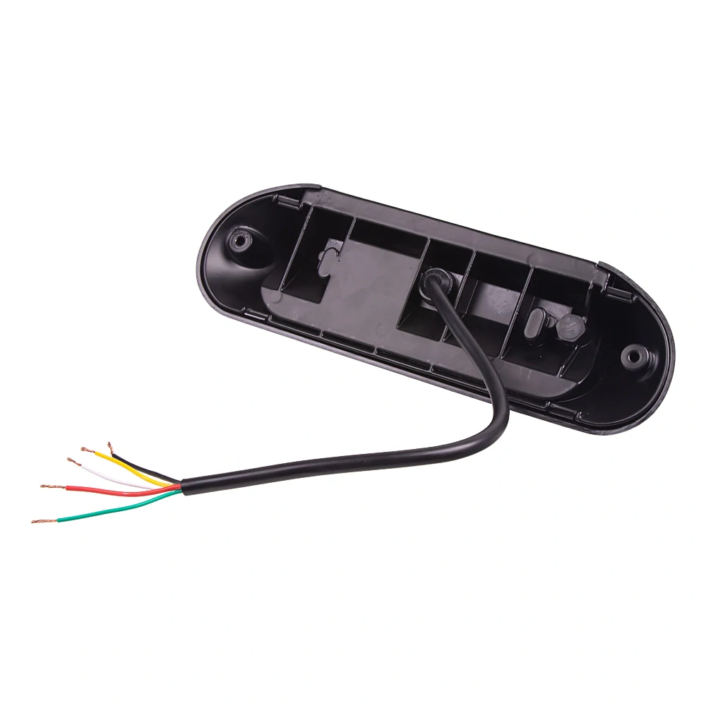 LED svetlo nástenné s výstražným svetlom, čierne, 35W, ECE R65