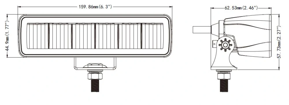 LED svetlo obdĺžnikové, 18W, ECE R10
