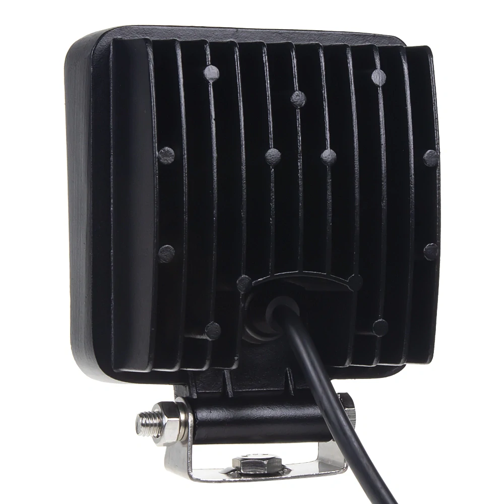 LED svetlo hranaté biely/oranžový predátor 16x3W, 107x107x60mm, ECE R10