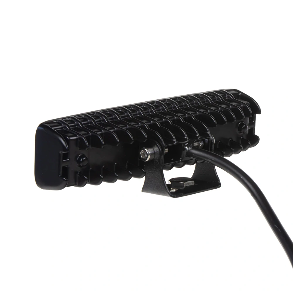 LED svetlo obdĺžnikové, biele/oranžové, 18x3W, 150 mm, ECE R10