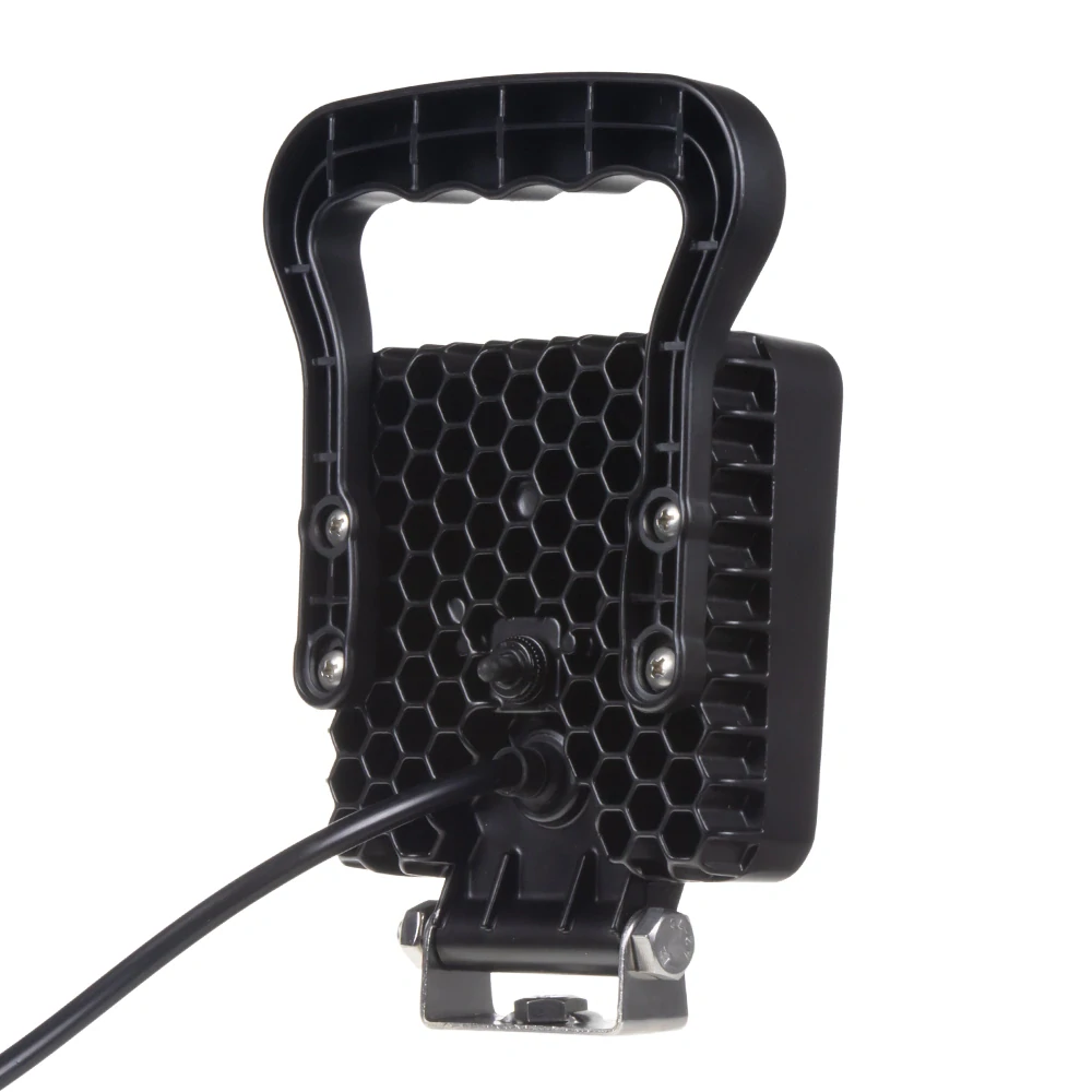 LED svetlo hranaté, 9x3W, 110x110x35mm, vypínač, ECE R10