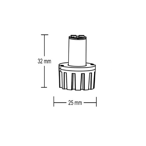 LED stroboskop modrý 2x3W, 12-24V