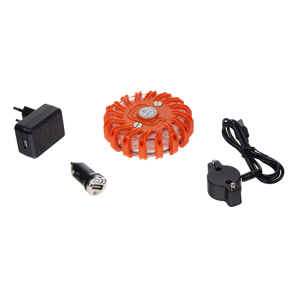 LED výstražné svetlo 16LED, červené