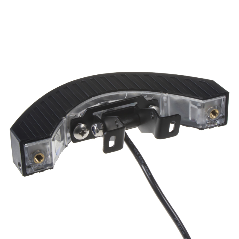 Výstražné LED svetlo vonkajšie, 12-24V, 12x3W, červené, ECE R10