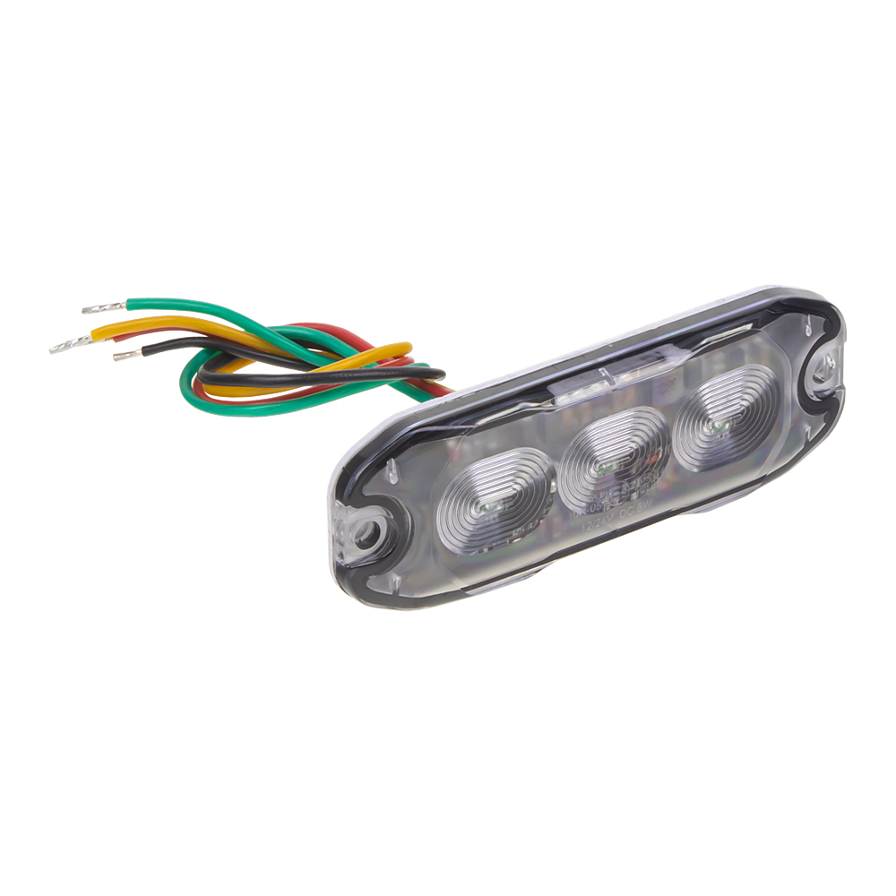 PROFI SLIM výstražné LED svetlo vonkajšie, červené, 12-24V, ECE R10