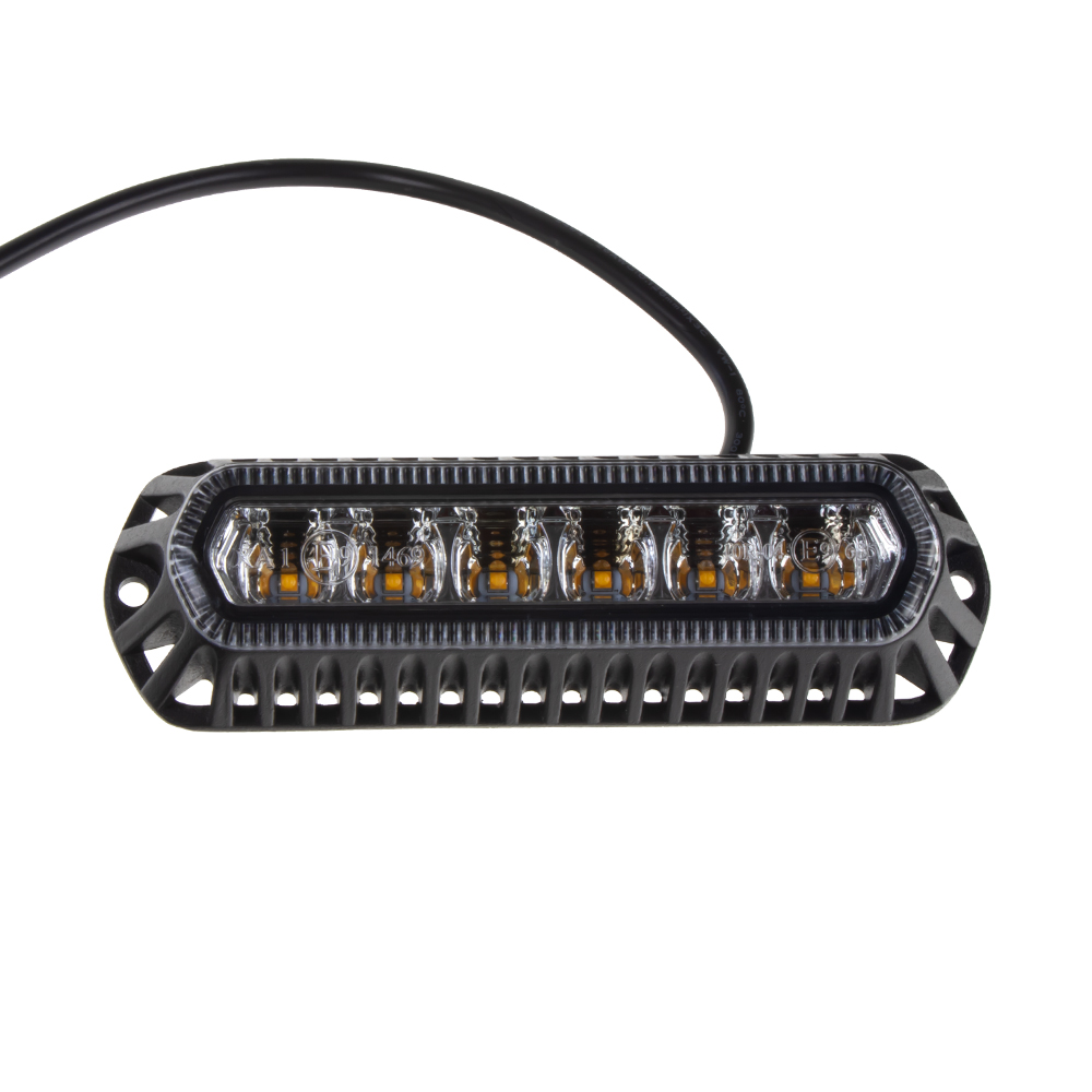 PROFI výstražné LED svetlo vonkajšie, oranžové, 12-24V, ECE R65