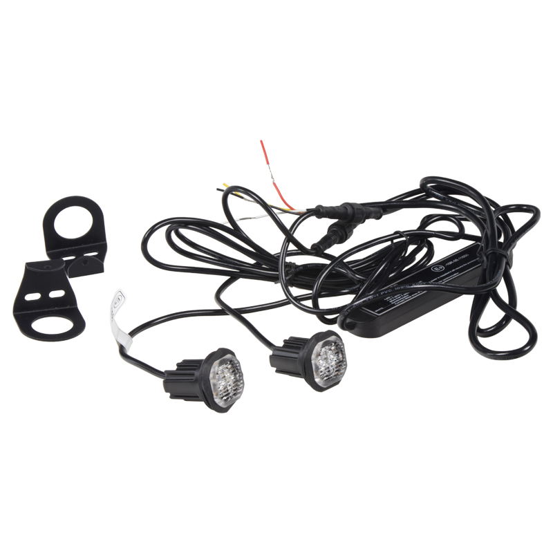 2x PROFI výstražné LED svetlo vonkajšie modré, 12-24V, ECE R65