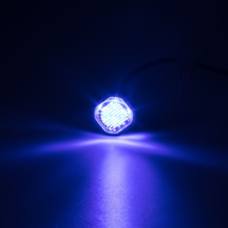 PROFI výstražné LED svetlo vonkajšie modré, 12-24V, ECE R65