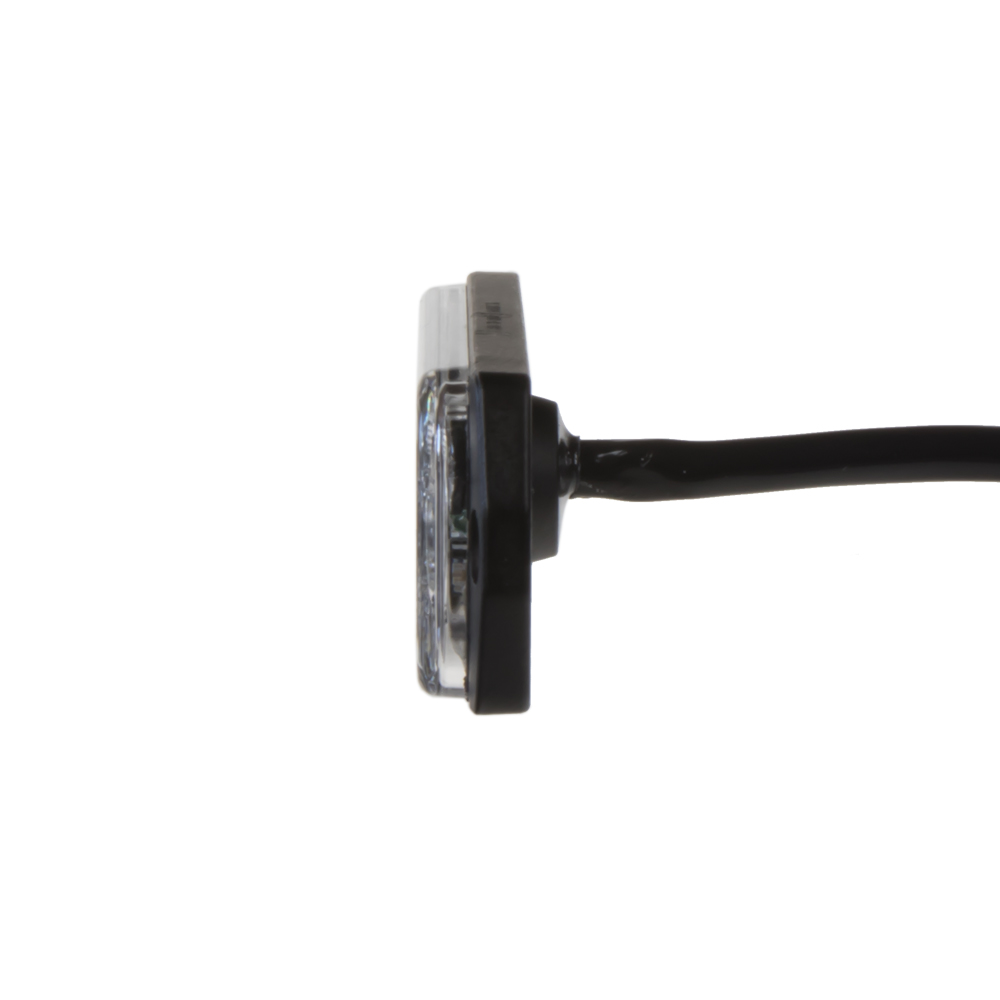 SLIM výstražné LED svetlo vonkajšie, červené, 12-24V, ECE