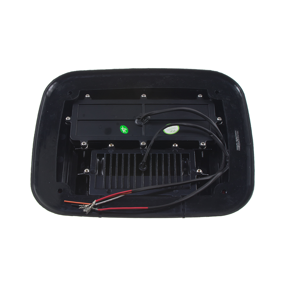 Výstražné LED svetlo obdĺžnikové s prísvitom, 12-24V, červené, ECE R65