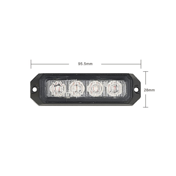 PREDATOR 4x3W LED, 12-24V, oranžový, ECE R65