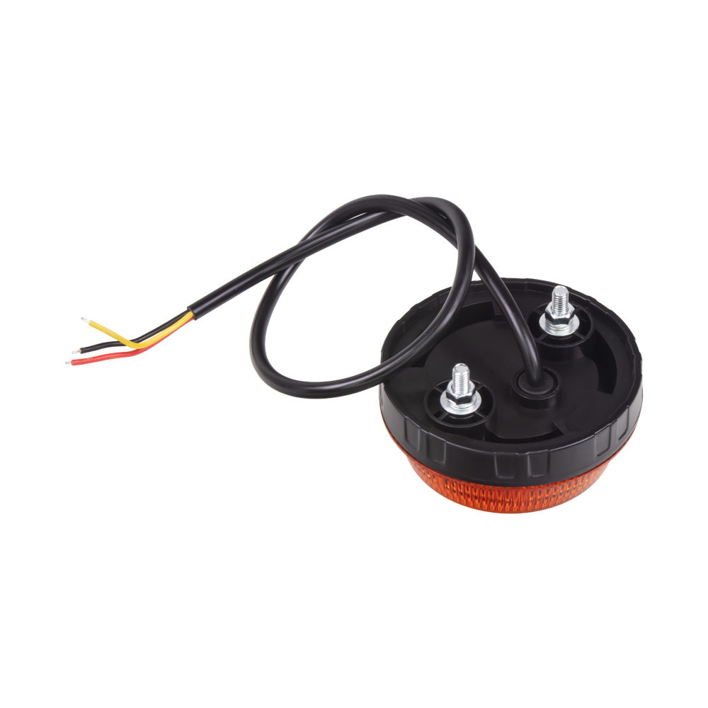 Miniatúrne LED výstražné svetlo, oranžové 12-24V