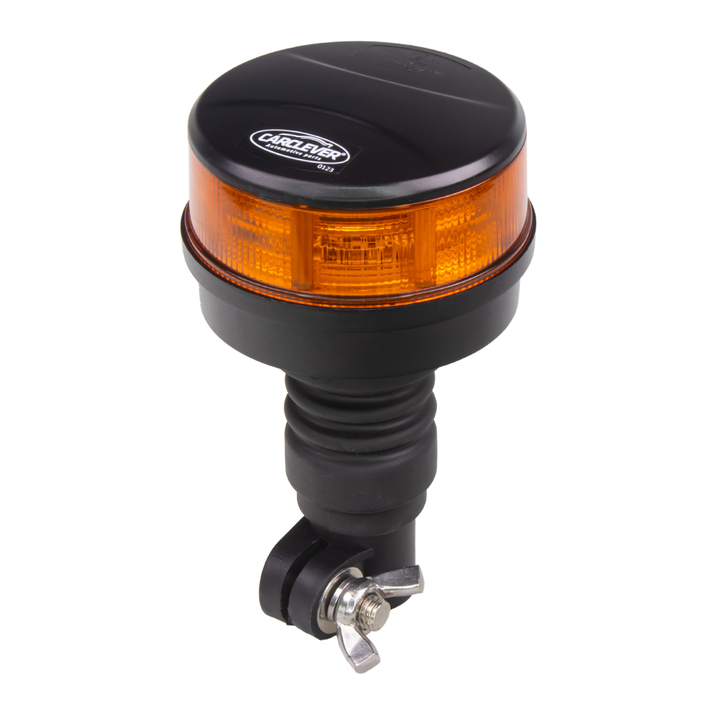 LED maják, 12-24V, 64x0,5W, oranžový, na držiak ECE R65 R10