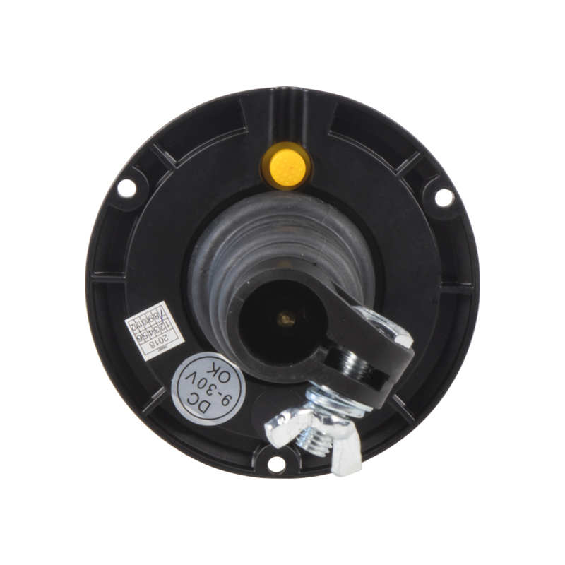 LED maják, 12-24V, 18x1W oranžový na držiak, ECE R65 R10