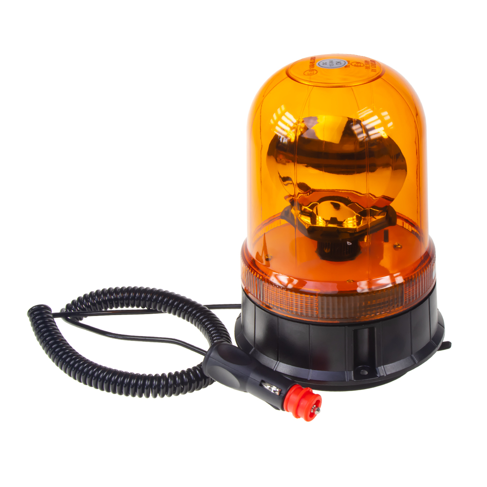 Halogén maják, 12 i 24V, oranžový magnet, ECE R65