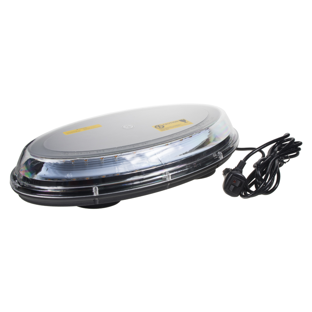 LED rampa oranžová, 32LEDx3W, magnet, 12-24V, 395mm, ECE R65 R10