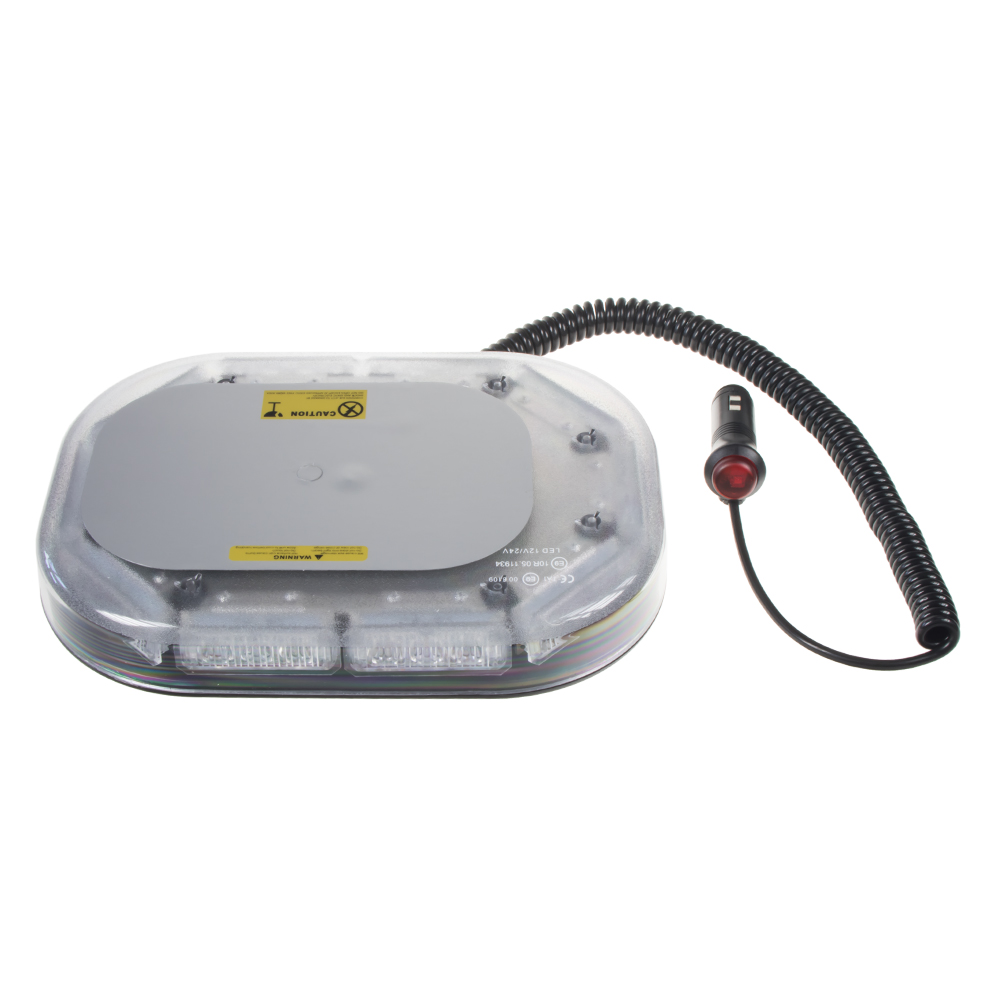 Rampa oranžová, 30LEDx3W, magnet, 12-24V, 260mm, ECE R65