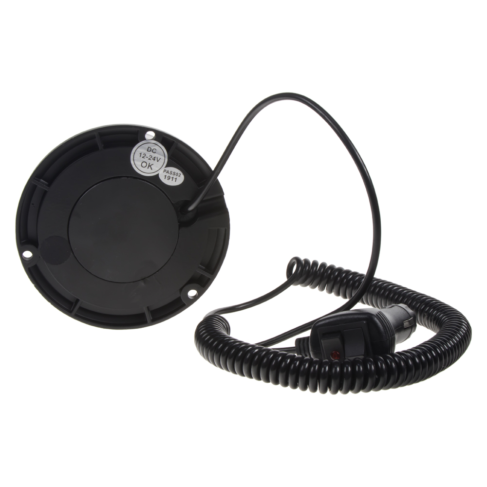 LED maják, 12-24V, 18x1W červený, magnet ECE R10