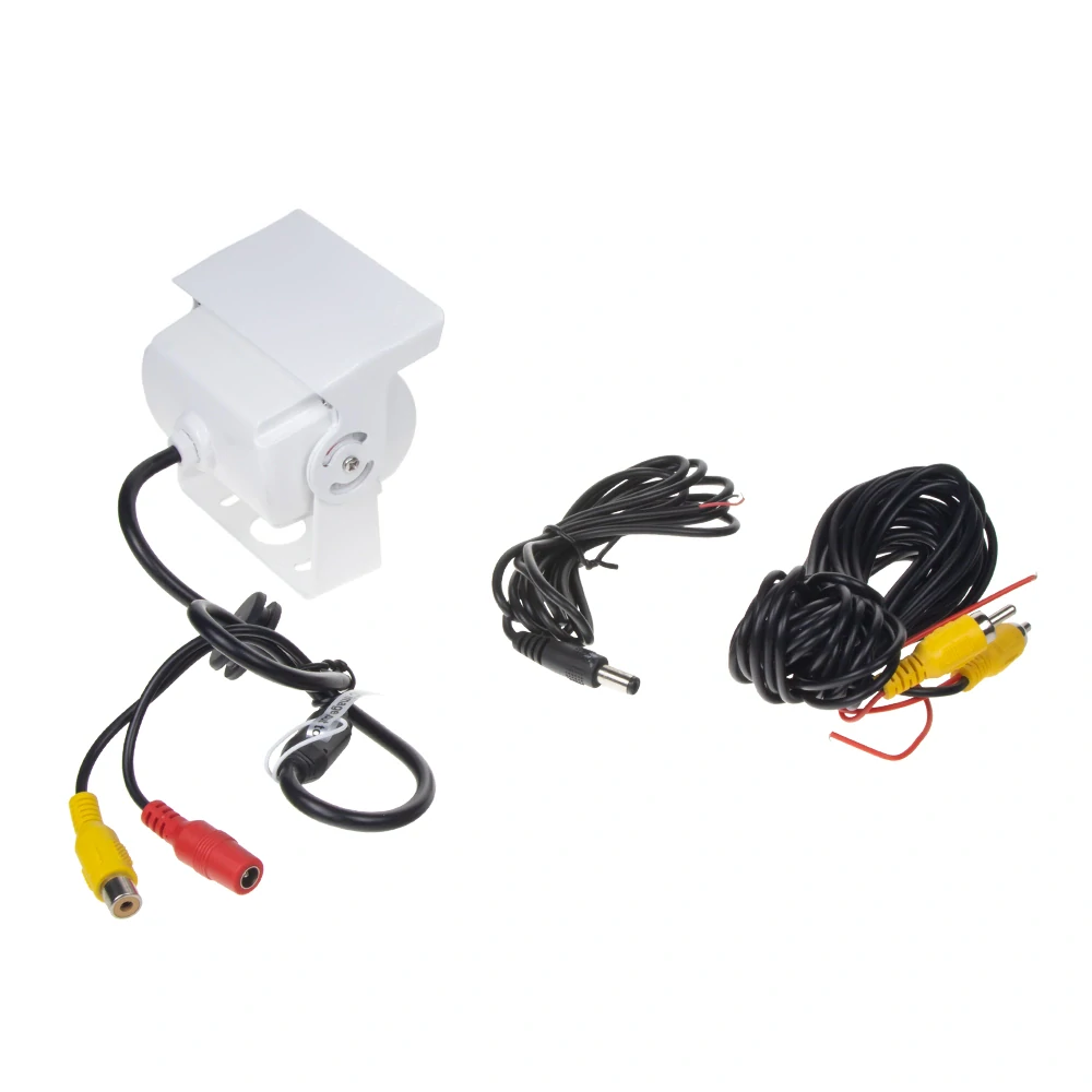 Kamera CVBS s IR svetlom, vonkajší PAL / NTSC, biela, 12-24V