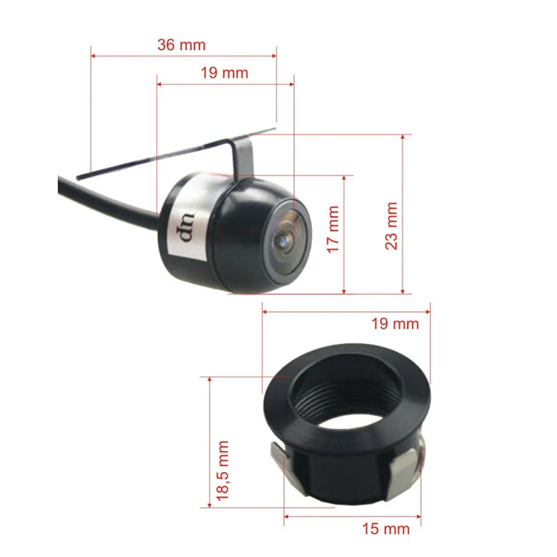 Kamera CCD zavŕtavajúca / vonkajšia PAL predný / zadný