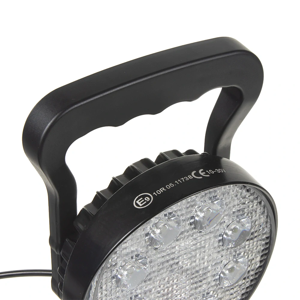 LED svetlo guľaté, 8x3W, ø115mm, magnet, ECE R10