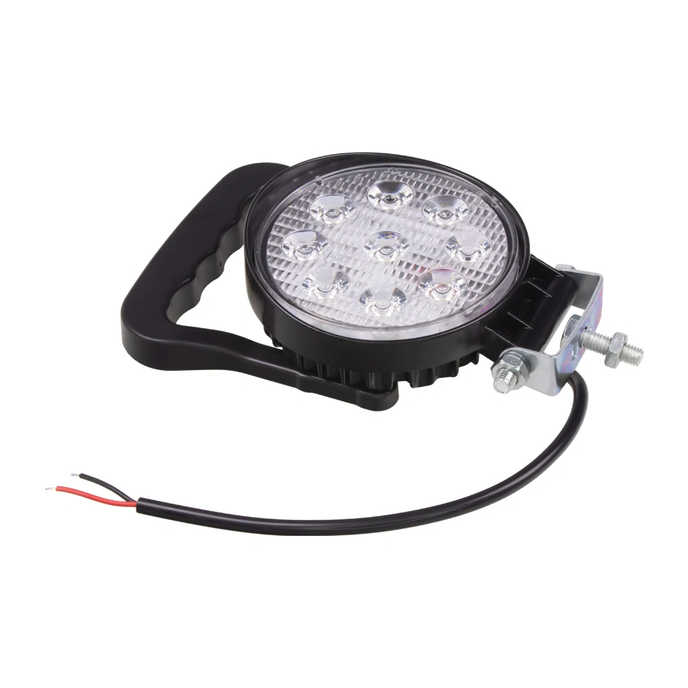 LED svetlo guľaté, 9x3W, vypínač, ECE R10