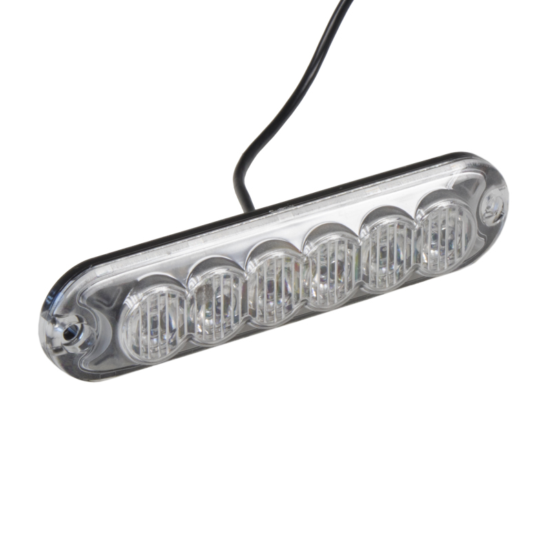 x PREDATOR 6x3W LED, 12-24V, modrý, ECE R10