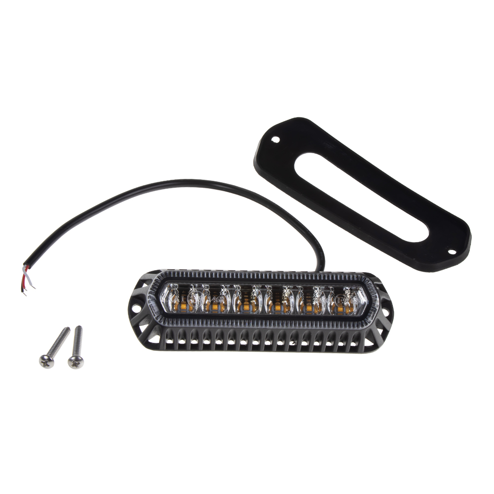 PROFI výstražné LED svetlo vonkajšie, oranžové, 12-24V, ECE R65