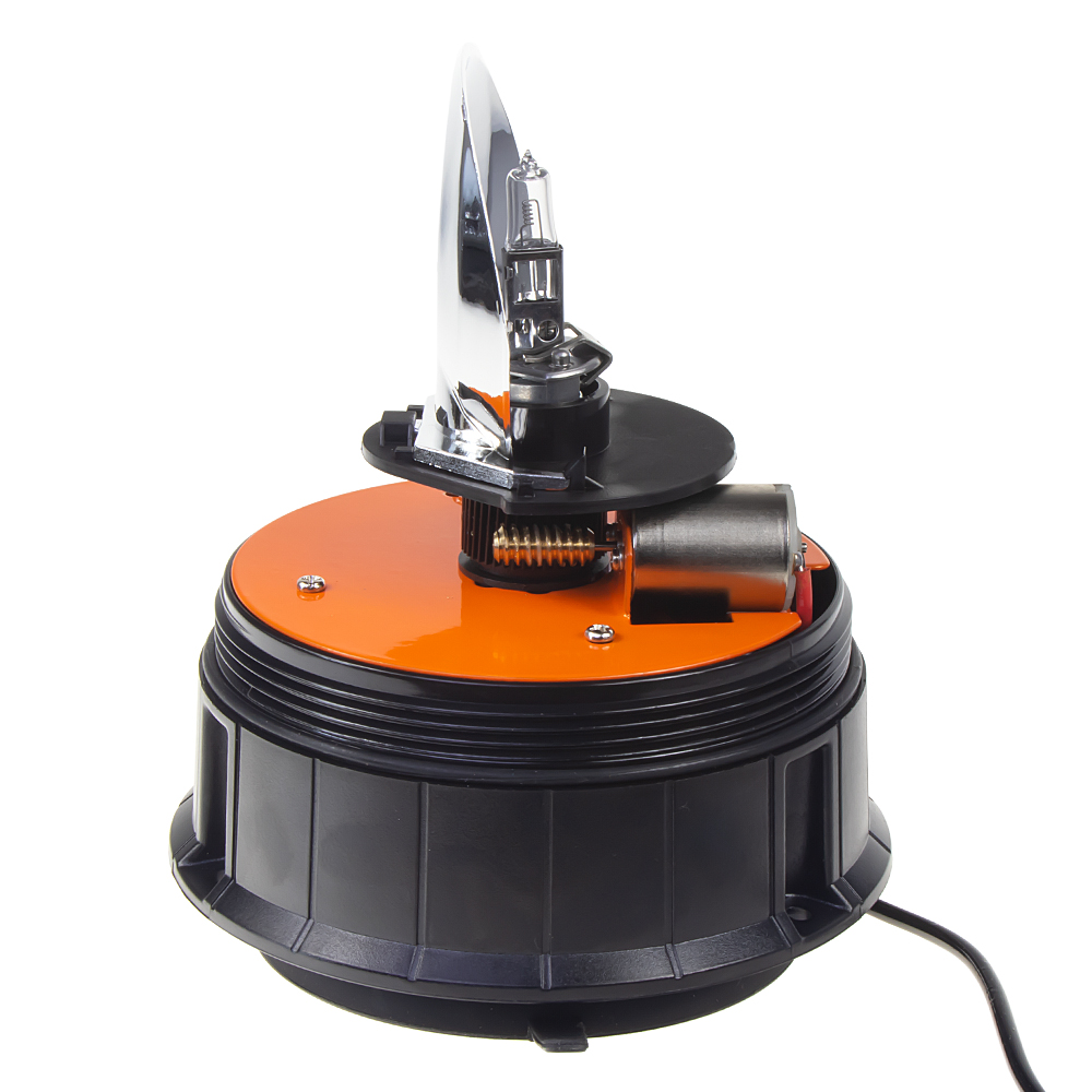 Halogén maják, 12 i 24V, oranžový magnet, ECE R65