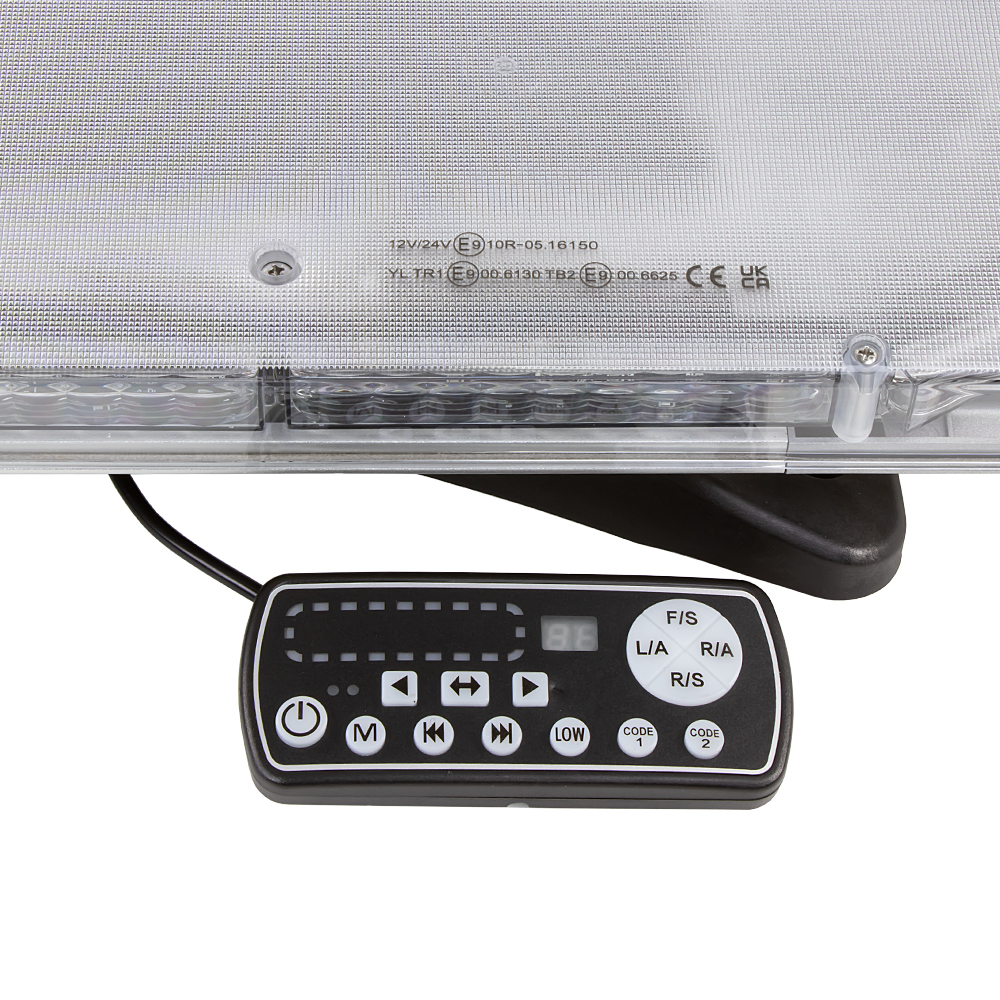 LED rampa 1132mm, modro-červená, 12-24V ECE R65