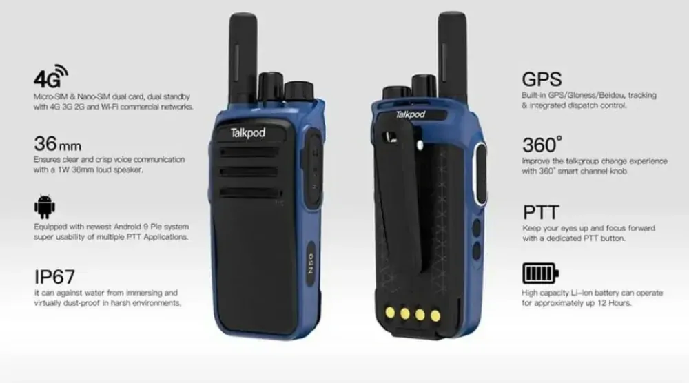 LTE vysielačka Talkpod N50