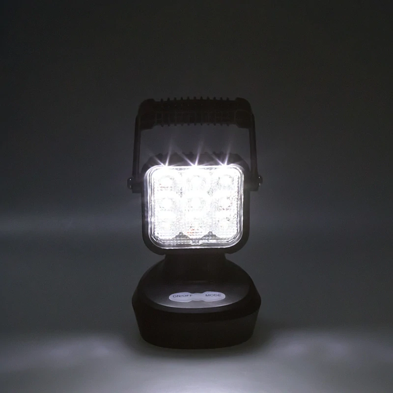 AKU LED svetlo prenosné, biela/oranžová, 18x 1W, 103x105x201mm, ECE R10